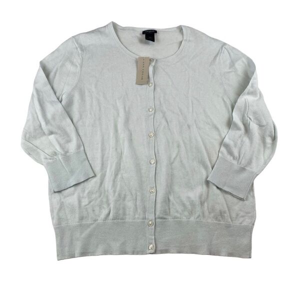 NWT Ann Taylor Pastel Green Cardigan XL - Picture 1 of 5